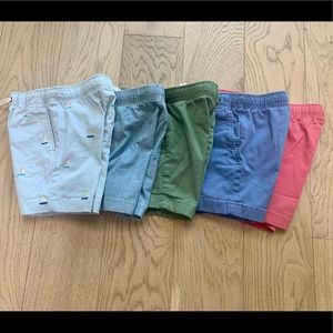 Lot of 5 pairs of J Crew boys’ chino shorts - new condition & barely worn